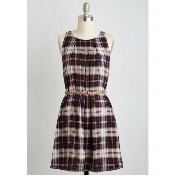Modcloth Great Wavelengths Dress in Plaid
