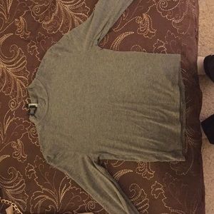 Grey Turtle neck crop top