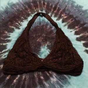 Black Urban Outfitters halter bralette