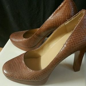 MICHAEL Michael Kors snakeskin leather pumps