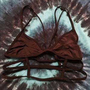 Black Urban Outfitters cage bralette