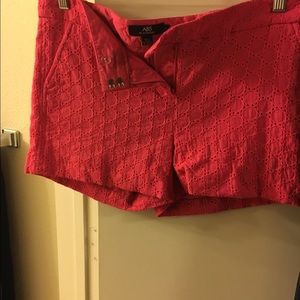 Pink lace shorts from Marshalls