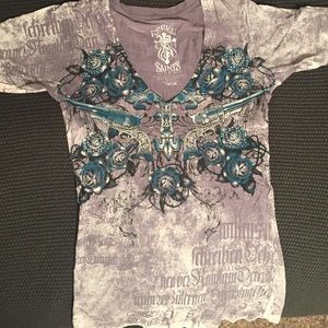 Rebel Saints by Affliction t-shirt