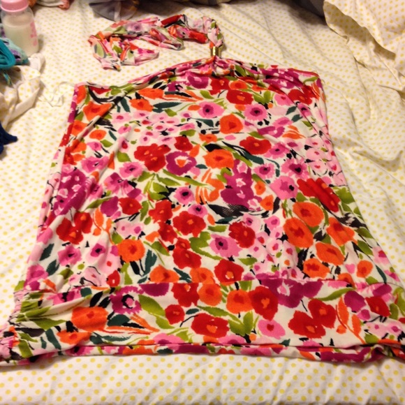 Express floral halter