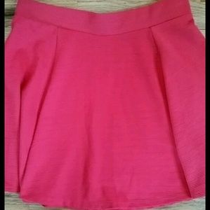 H&M Ribbed Red Skirt