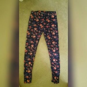 Forever 21 floral leggings