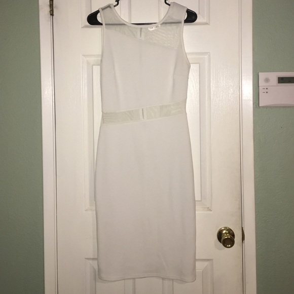 White mini cocktail dress