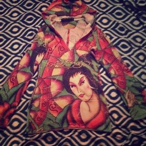 Fleece Ed Hardy Hoodie