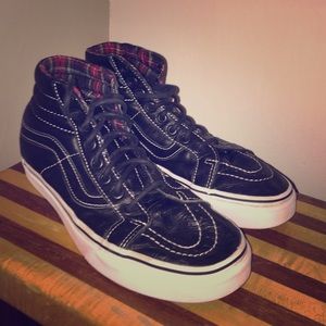 Vans high top leather shoes