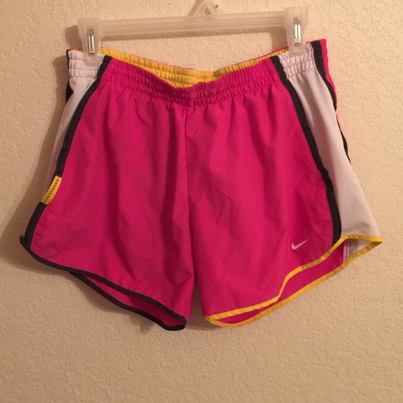 Pink Nike Dri-Fit shorts