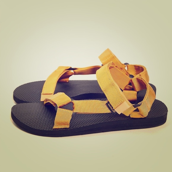 teva sandals yellow