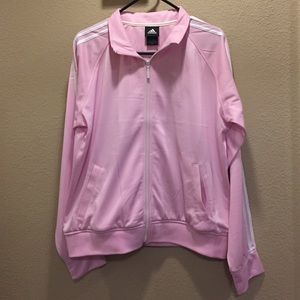 Light Pink Adidas Track Suit