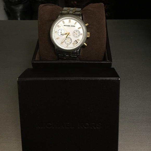 Michael Kors two-tone Ritz watch