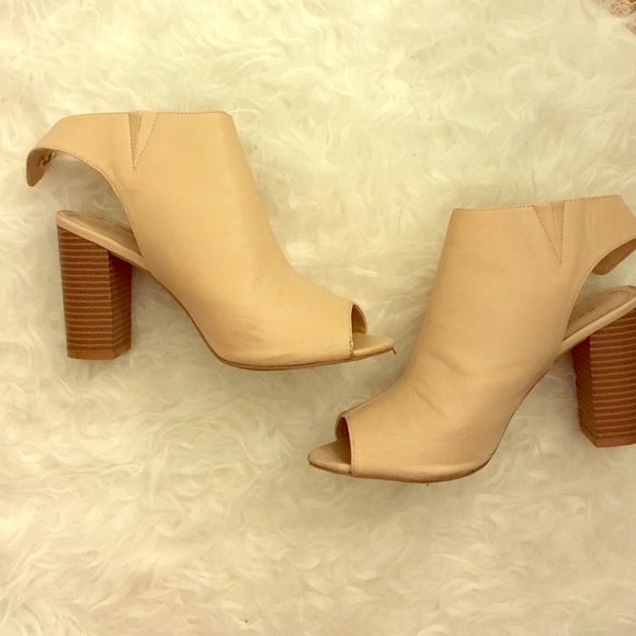 Tan ankle booties