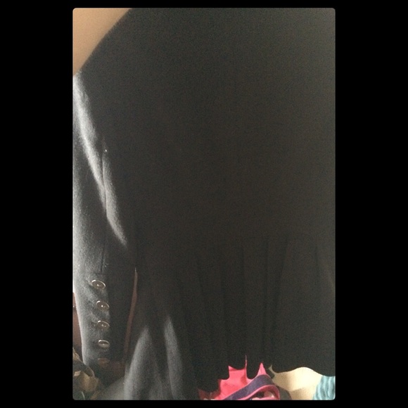 Navy wool coat - Picture 2 of 2