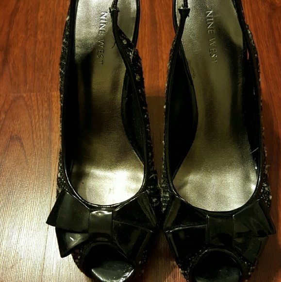 Nine West peep toe heels