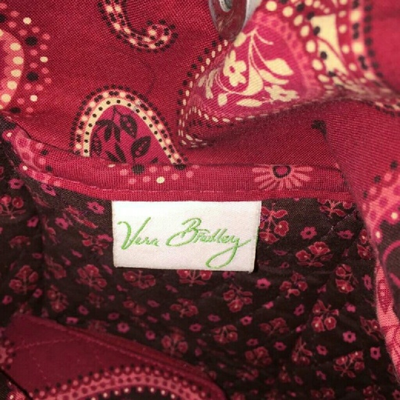 Cherry Red Retired Pattern  Vera Bradley Tote - Picture 3 of 4
