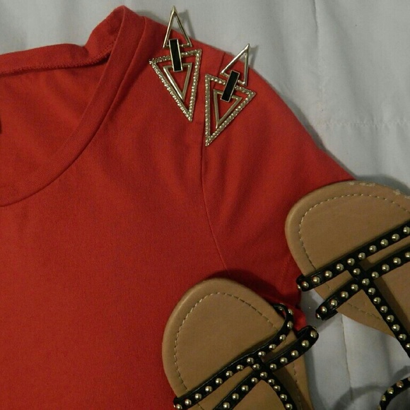 Red T-shirt Dress / Tunic