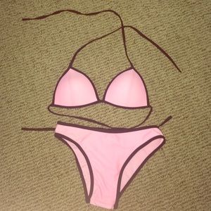 Triangle Pink Bikini
