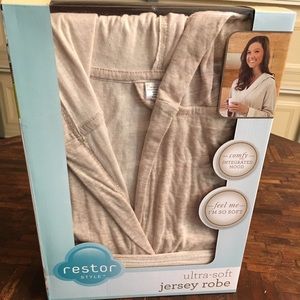 Brand New restor  style ultra-soft jersey robe
