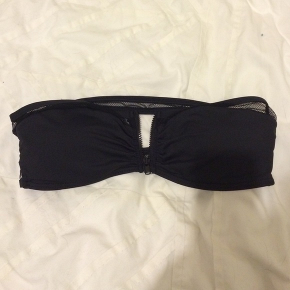 Nwot tavik swimwear zippered front bandeau