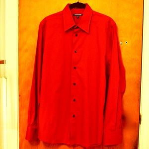 Red Men's Express Button Down Shirt