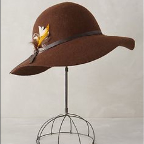 Anthropologie Alcott brown floppy hat