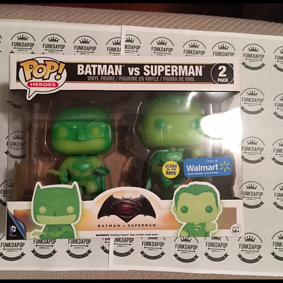 Batman vs Superman GITD walmart exclusive POP