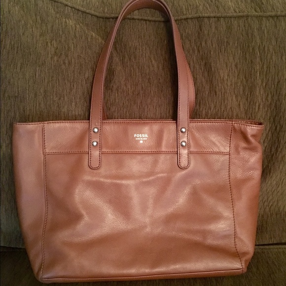 Fossil Leather Tote