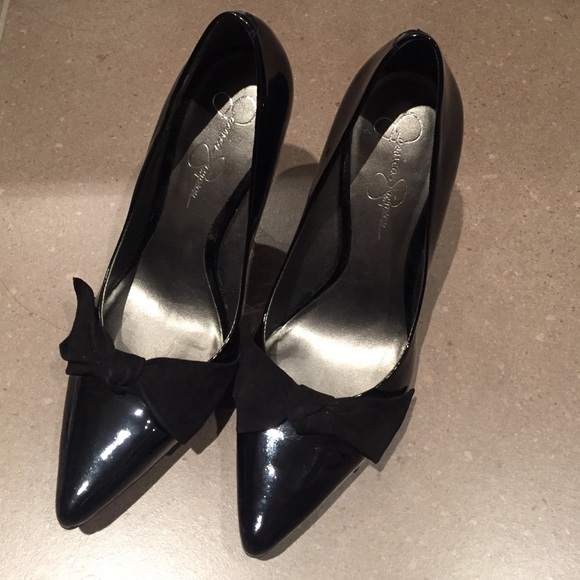 Jessica Simpson black patent shoes in original box