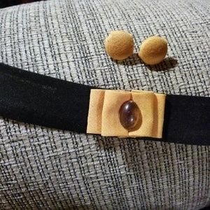 Handmade (by me) choker and earring set