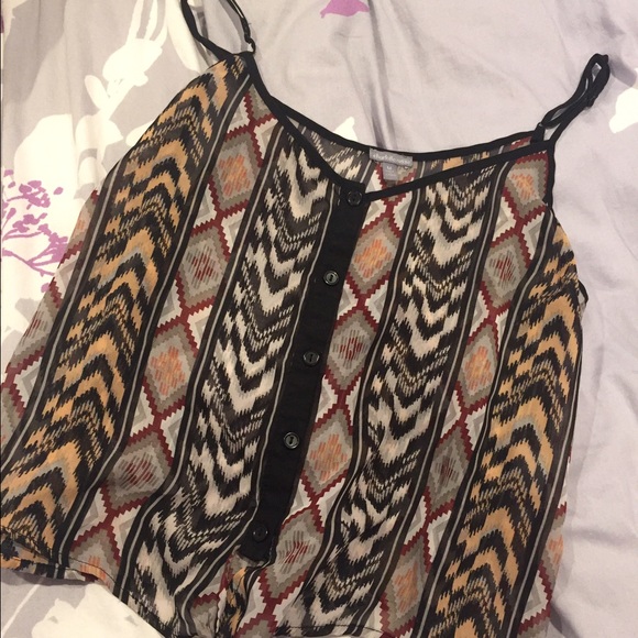 Tribal printed top