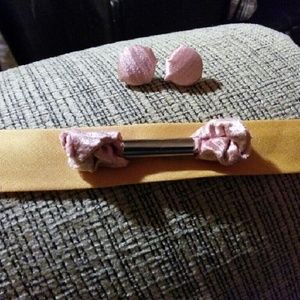 Handmade (by me) choker with matching earrings set