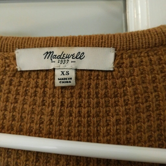 Madewell brown waffle sweater - Picture 3 of 3