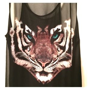 Sheer Tiger Racerback H&M Divided