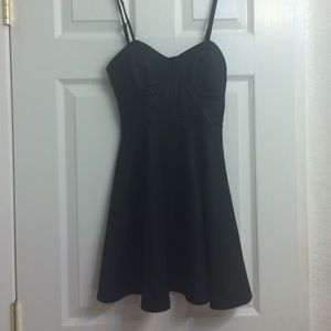 Black skater dress