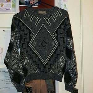 Vintage geometric sweater