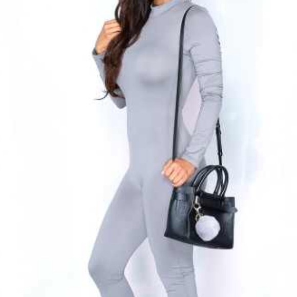 Sexy Silver Grey Jumpsuit/Catsuit