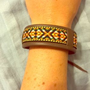 Aztec Leather Bracelet