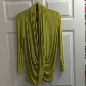 Blue rain Tops - Blue rain lime green wrap blouse Blue rain Tops - Blue rain lime green wrap blouse