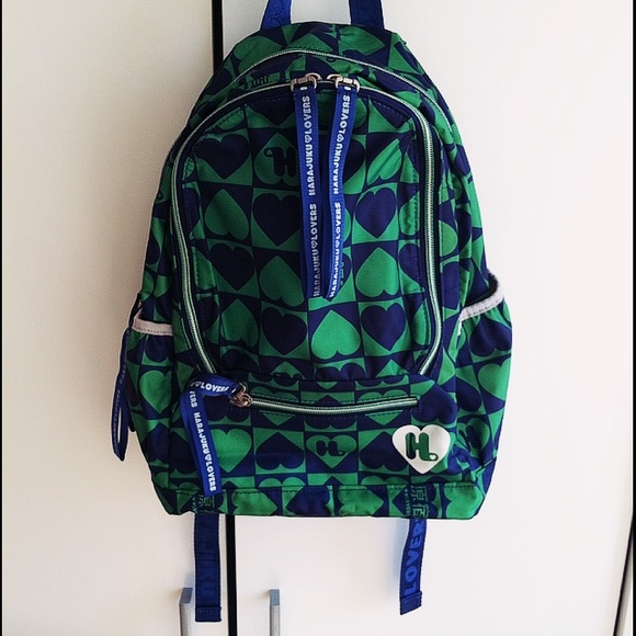 New Japanese Harajuku Lovers 💘 Green backpack/bag