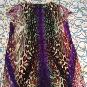 R&K Woman Animal Print Dress 1X