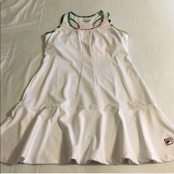 White Fila tennis dress