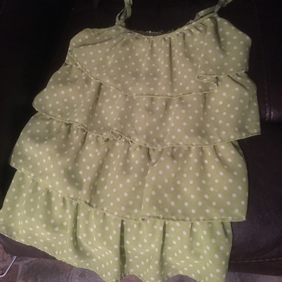 Very cute green polka dot blouse - Picture 2 of 3