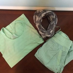 Lululemon Ltd Ed Sea Foam Studio Pants