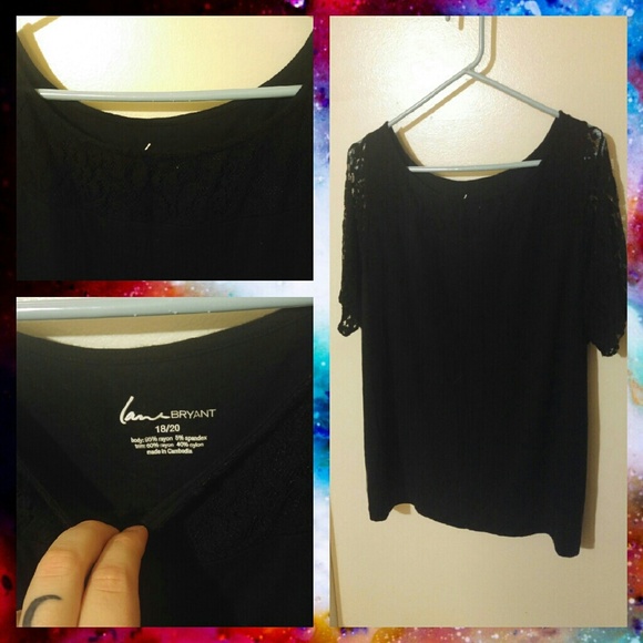 Lace Sleeve Boat Neck Top