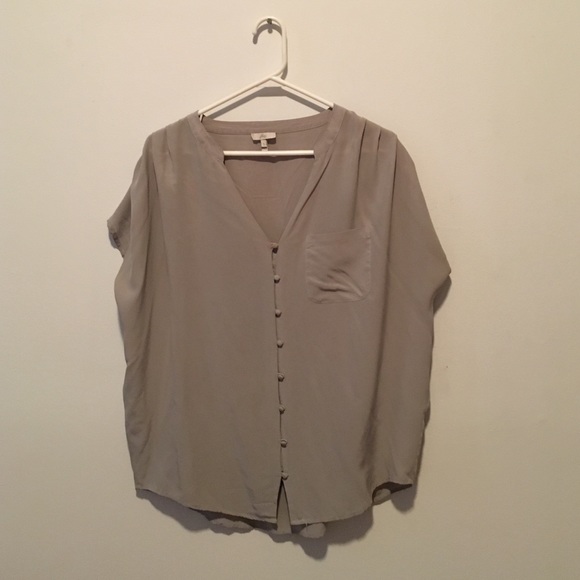 Grey silk Joie blouse