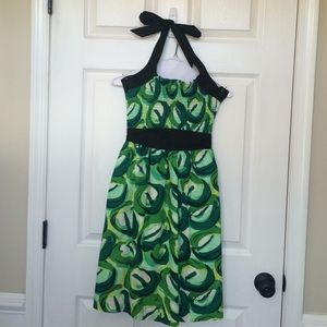 Green Viola halter dress from Anthropologie size 6