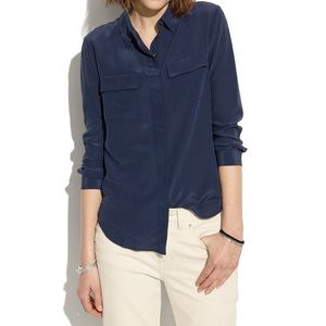 Madewell Silk Cargo Shirt