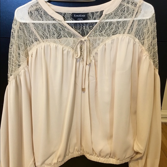 Bebe lace top blouse size xs - Picture 3 of 3